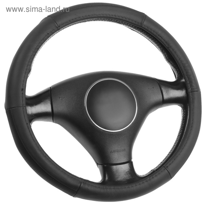 Оплётка Cartage, натуральная кожа, перфорация, размер 38 см, черный
Оплётка Cartage, натуральная кожа, перфорация, размер 38 см, черный