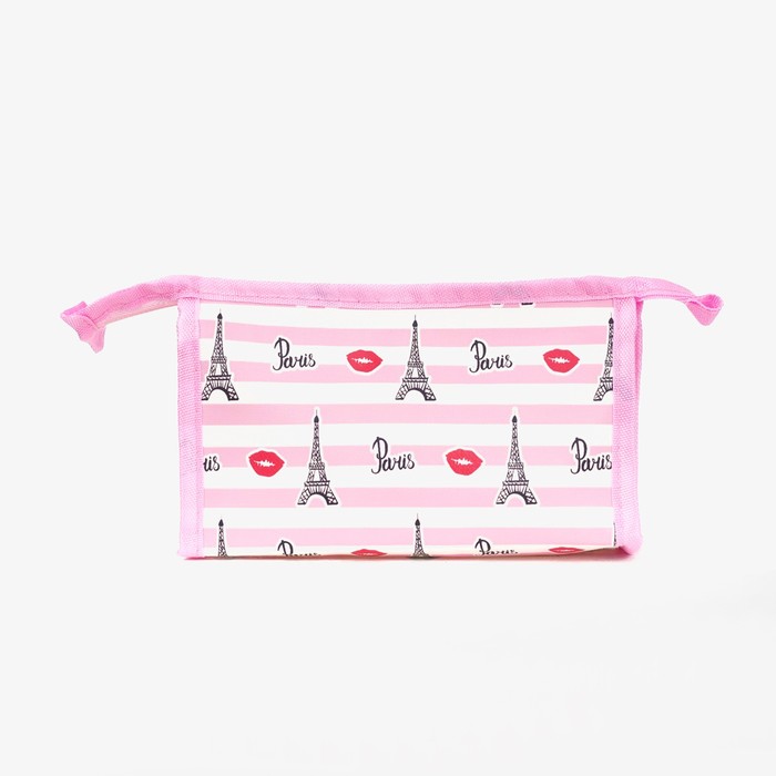 фото Косметичка на молнии, цвет розовый