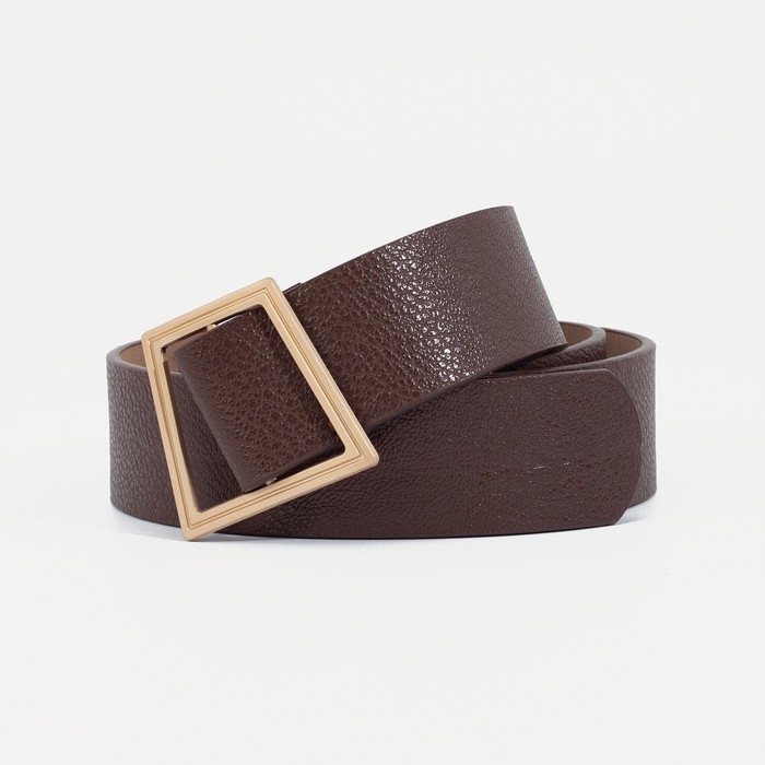 Ремень женский, матовый, пряжка золото, без прокола, цвет коричневый
Ремень женский, матовый, пряжка золото, без прокола, цвет коричневый