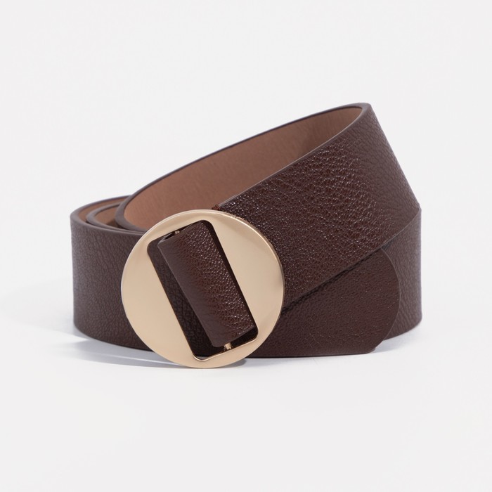 Ремень женский, матовый, пряжка золото, пластик, без прокола, цвет коричневый
Ремень женский, матовый, пряжка золото, пластик, без прокола, цвет коричневый