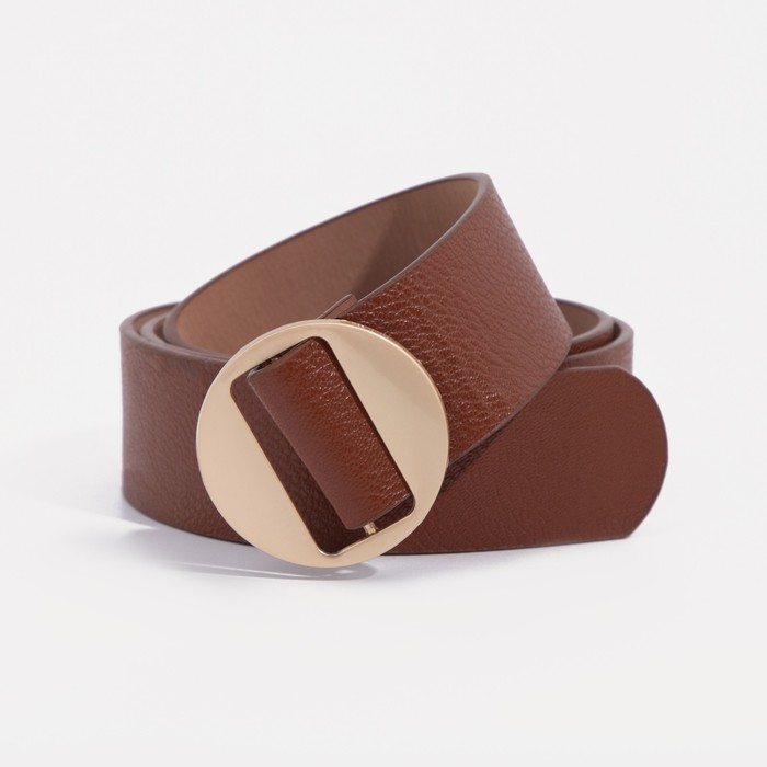 Ремень женский, матовый, пряжка золото, пластик, без прокола, цвет рыжий
Ремень женский, матовый, пряжка золото, пластик, без прокола, цвет рыжий