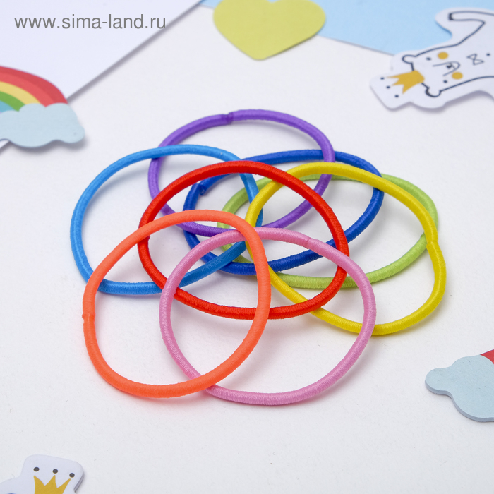 Резинка для волос простая (набор 100 шт) микс
Резинка для волос простая (набор 100 шт) микс