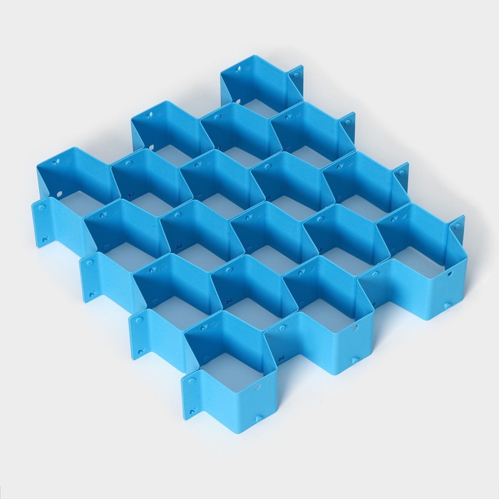 фото Органайзер-разделитель для ящиков, 8 перегородок, 34,3×6,6 см, цвет микс