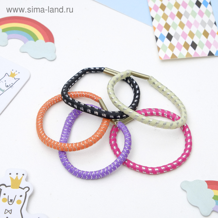 Резинка для волос "Радуга" (набор 50 шт) блеск, микс
Резинка для волос "Радуга" (набор 50 шт) блеск, микс