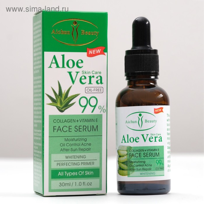 Косметическая сыворотка Алоэ вера 99% с коллагеном и витамином Е
Косметическая сыворотка Алоэ вера 99% с коллагеном и витамином Е