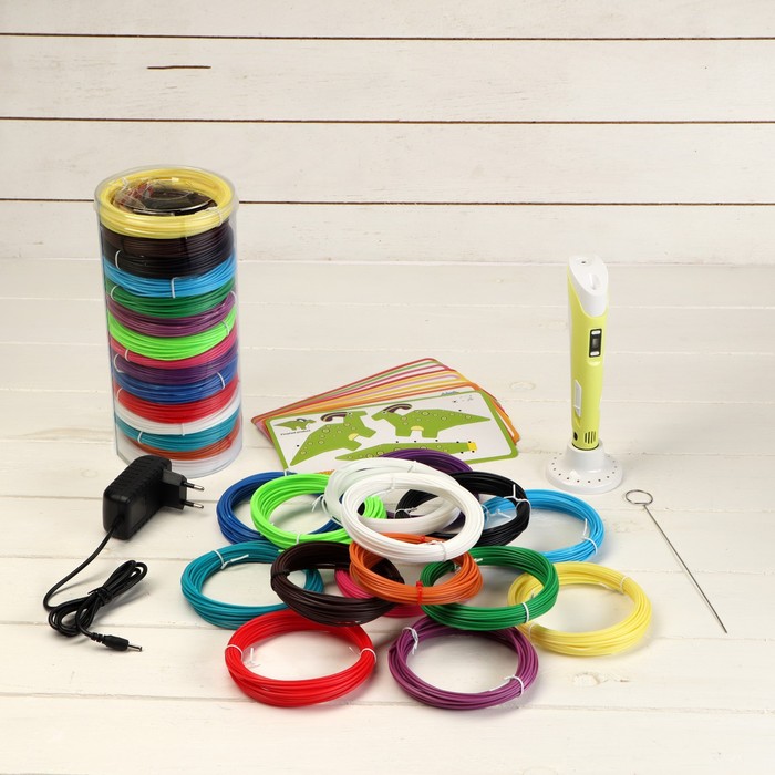 Комплект в тубусе 3Д ручка с дисплеем желтая + пластик ABS 15 цветов по 10 метров
Комплект в тубусе 3Д ручка с дисплеем желтая + пластик ABS 15 цветов по 10 метров