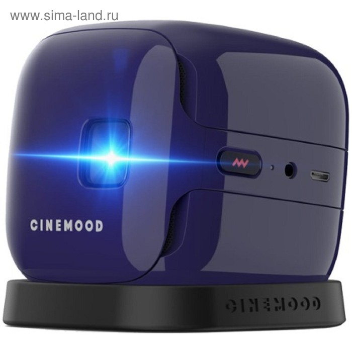 фото Проектор cinemood кинокубик (cnmd0016vi), 16:9, fullhd, 32 гб, bt, wi-fi, nfc, фиолетовый