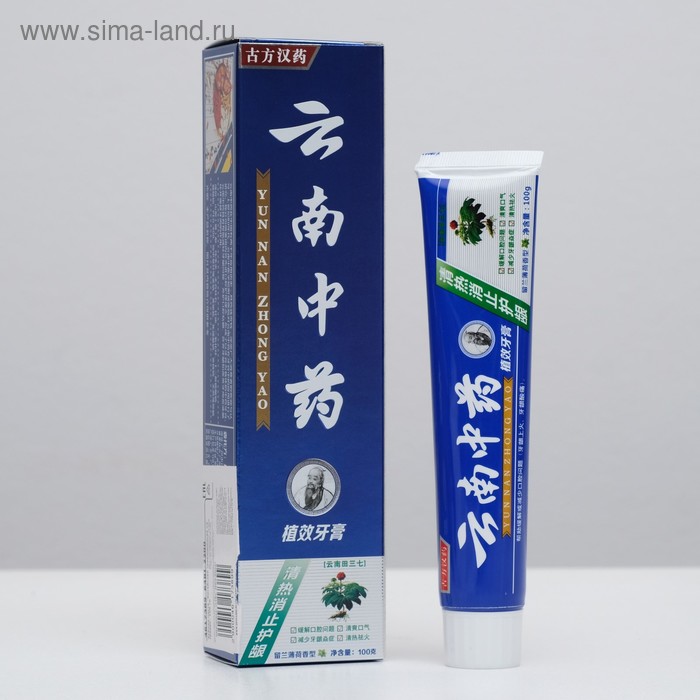 Зубная паста "Китайская традиционная на травах" 100 гр
Зубная паста "Китайская традиционная на травах" 100 гр