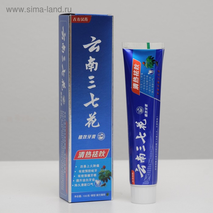 Зубная паста "Китайская традиционная на травах", освежающая 100 гр
Зубная паста "Китайская традиционная на травах", освежающая 100 гр