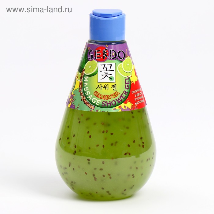 Гель для душа Sendo с семенами Чиа "Лайм и Мята", 300 мл 
Гель для душа Sendo с семенами Чиа "Лайм и Мята", 300 мл