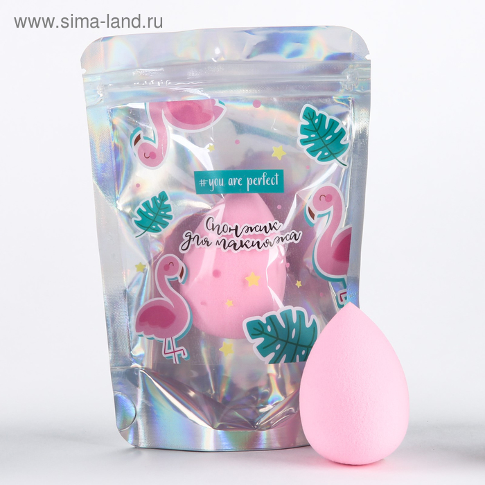 Cпонж для макияжа «Розовый фламинго»
Cпонж для макияжа «Розовый фламинго»