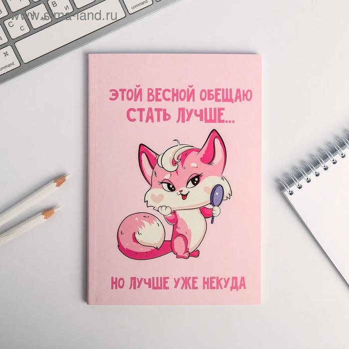 Ежедневник в точку «Киса», А5, 64 листа
Ежедневник в точку «Киса», А5, 64 листа