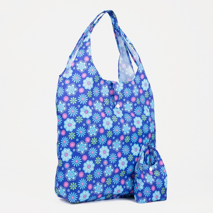 Сумка складная на кнопке, цвет синий
Сумка складная на кнопке, цвет синий