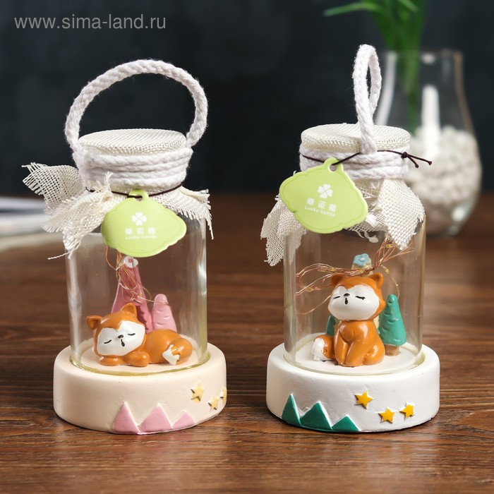 Сувенир полистоун свет "Спящий лисёнок" банка МИКС 14х8,5х8,5 см
Сувенир полистоун свет "Спящий лисёнок" банка МИКС 14х8,5х8,5 см