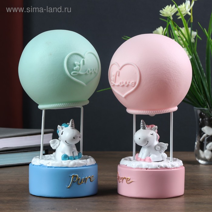 Сувенир полистоун свет "Единорог на воздушном шаре" МИКС 21х11х11 см 
Сувенир полистоун свет "Единорог на воздушном шаре" МИКС 21х11х11 см