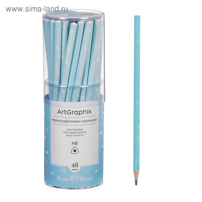 Карандаш чернографитный 3 мм ArtGraphix. Zefir «Облачка», НВ, трёхгранный, пластиковый корпус
Карандаш чернографитный 3 мм ArtGraphix. Zefir «Облачка», НВ, трёхгранный, пластиковый корпус