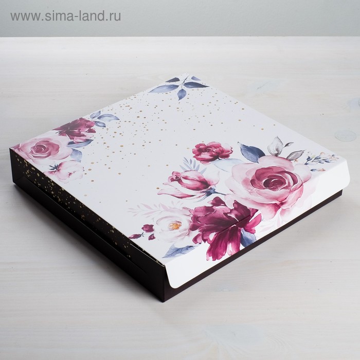 Упаковка для кондитерских изделий «Нежность», 25 × 25 × 4.5 см
Упаковка для кондитерских изделий «Нежность», 25 × 25 × 4.5 см