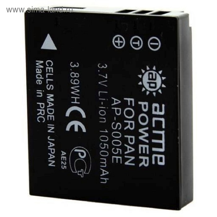 Аккумулятор для фото и видеокамер AcmePower AP-S005E
Аккумулятор для фото и видеокамер AcmePower AP-S005E