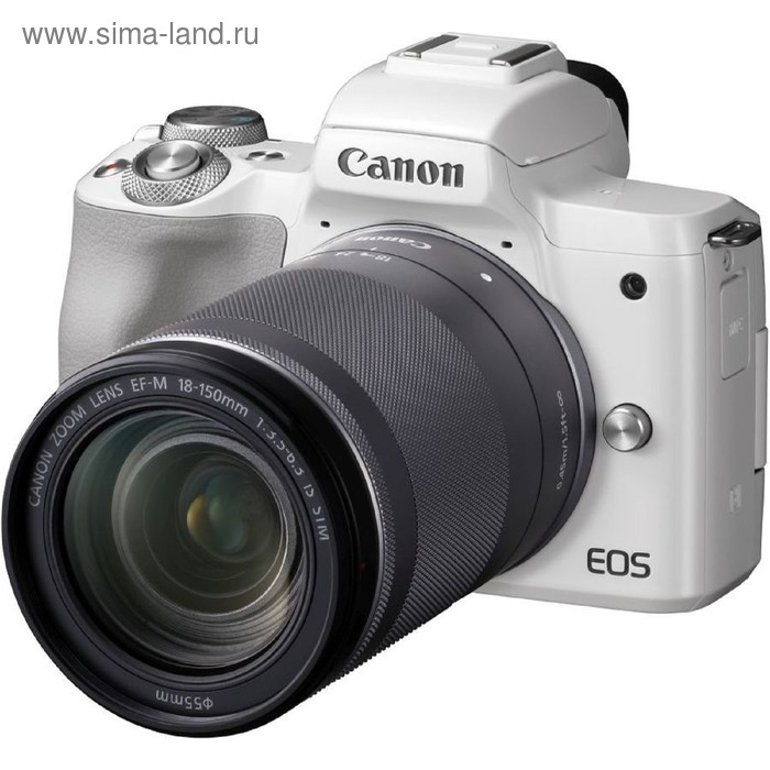 фото Фотоаппарат canon eos m50, 24.1мп, 4k, 3", wifi, белый (с объективом)