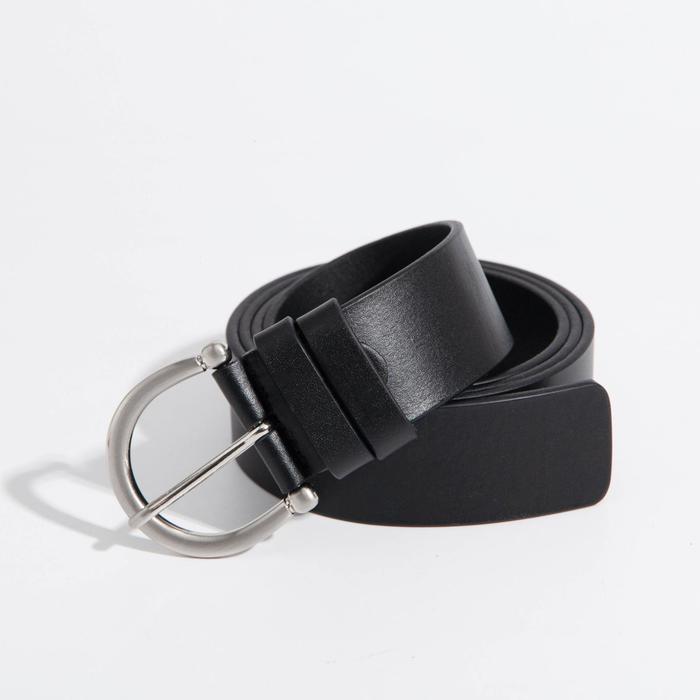 Ремень женский, ширина 4 см, пряжка металл, цвет чёрный 
Ремень женский, ширина 4 см, пряжка металл, цвет чёрный