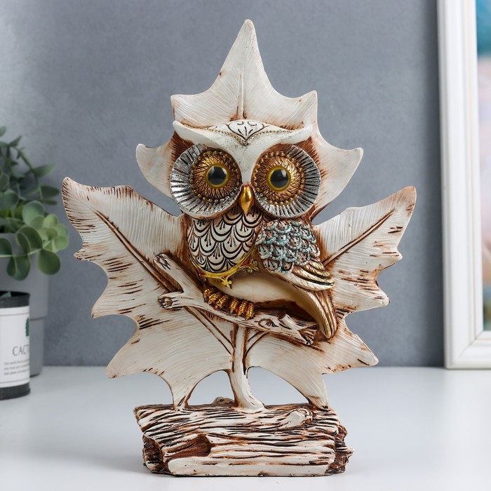 Сувенир полистоун "Белый филин с кленовым листом" 25х5,5х19,5 см
Сувенир полистоун "Белый филин с кленовым листом" 25х5,5х19,5 см