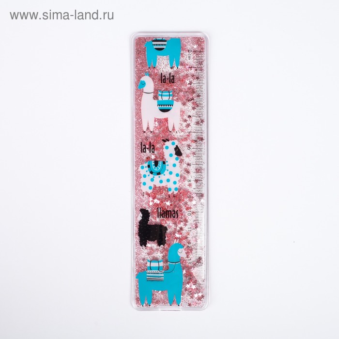 Сувенирная линейка - шейкер la-la llamas, жидкие блёстки
Сувенирная линейка - шейкер la-la llamas, жидкие блёстки