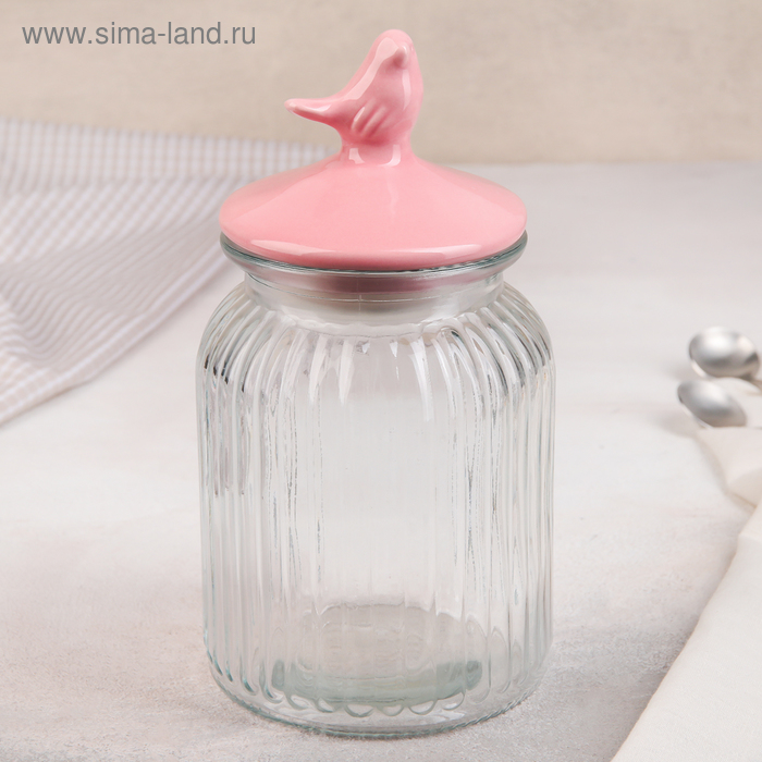 Банка для сыпучих продуктов «Птичка», 800 мл, 11×20 см
Банка для сыпучих продуктов «Птичка», 800 мл, 11×20 см