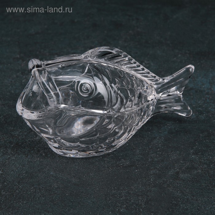 Конфетница стеклянная «Рыба», 100 мл, 16,5×7,6×10 см
Конфетница стеклянная «Рыба», 100 мл, 16,5×7,6×10 см