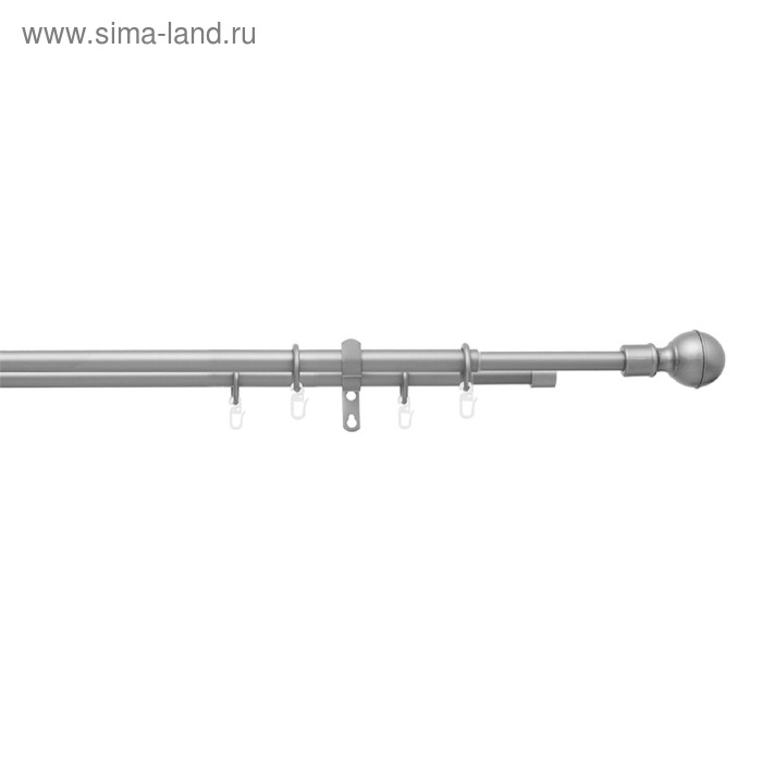 Карниз двойной телескопический 16/19 мм, 160-300 см, наконечник «Шар», цвет серебро
Карниз двойной телескопический 16/19 мм, 160-300 см, наконечник «Шар», цвет серебро
