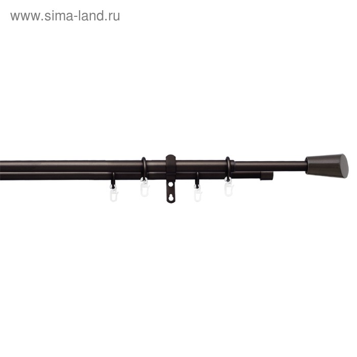 Карниз двойной телескопический 16/19 мм, 160-300 см, металлические кольца
Карниз двойной телескопический 16/19 мм, 160-300 см, металлические кольца