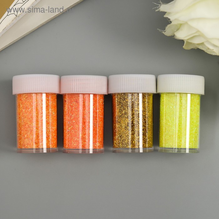 Глиттер в баночке с дозатором "Неон пудра жёлтая палитра" набор 4 шт 1б=8гр 2,8х10,7х5,2 см 464554
Глиттер в баночке с дозатором "Неон пудра жёлтая палитра" набор 4 шт 1б=8гр 2,8х10,7х5,2 см 464554