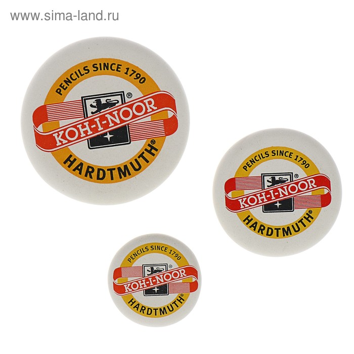 Набор ластиков 3 штуки Koh-I-Noor 6240, 6241, 6242, круглые, d=41; 52; 70 мм
Набор ластиков 3 штуки Koh-I-Noor 6240, 6241, 6242, круглые, d=41; 52; 70 мм