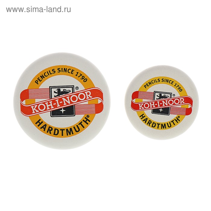 Набор ластиков 2 штуки Koh-I-Noor 6241, 6242, круглые, d=52; 70 мм
Набор ластиков 2 штуки Koh-I-Noor 6241, 6242, круглые, d=52; 70 мм