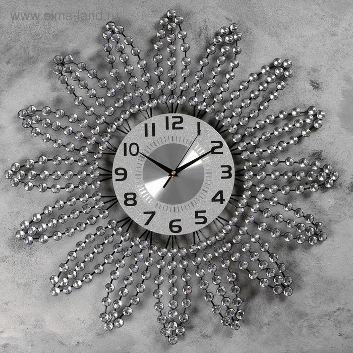 Часы настенные, серия: Ажур, "Печетто", плавный ход, d=60 см, d=22 см, 1 АА 
Часы настенные, серия: Ажур, "Печетто", плавный ход, d=60 см, d=22 см, 1 АА