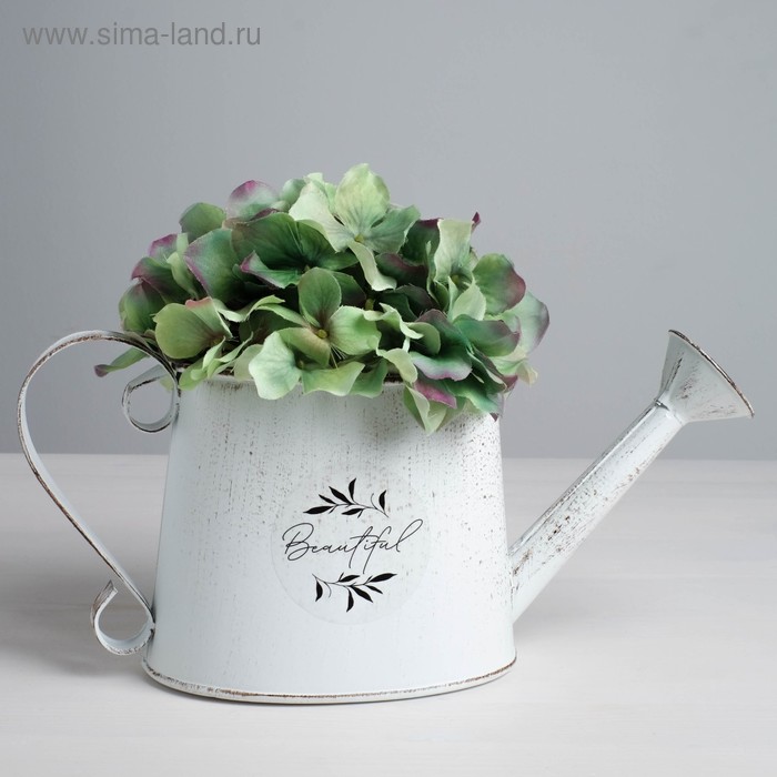 Лейка белая «Beautiful», 15 х11 х 12 см
Лейка белая «Beautiful», 15 х11 х 12 см