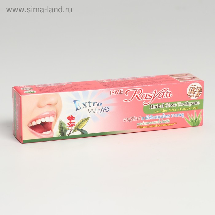 Травяная зубная паста Райсан с гвоздикой, алоэ вера и листьями гуавы 30 гр
Травяная зубная паста Райсан с гвоздикой, алоэ вера и листьями гуавы 30 гр