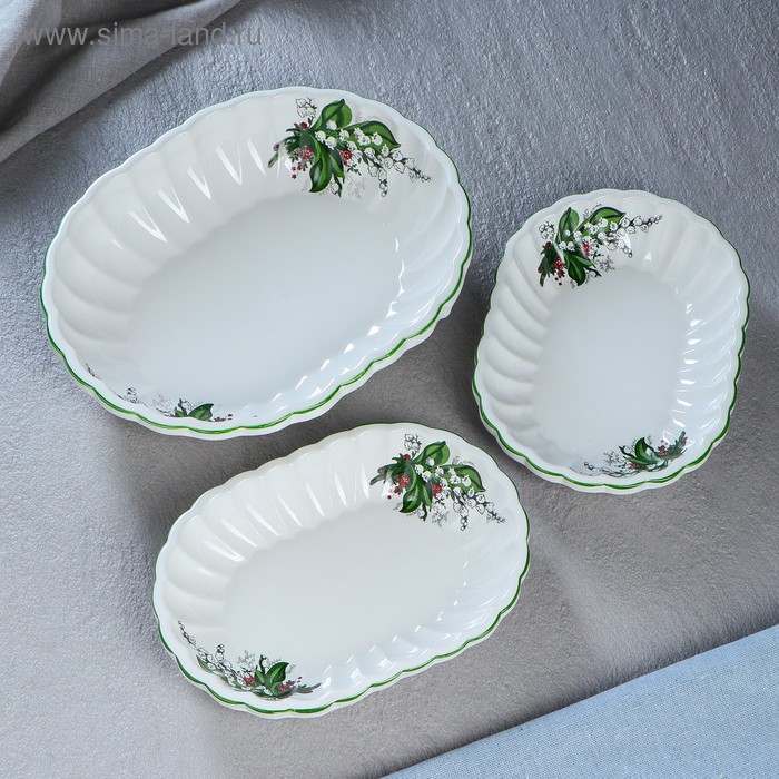 Набор для подачи "Цветы", 3 предмета, белый, 1.2/0.35 л, деколь микс
Набор для подачи "Цветы", 3 предмета, белый, 1.2/0.35 л, деколь микс