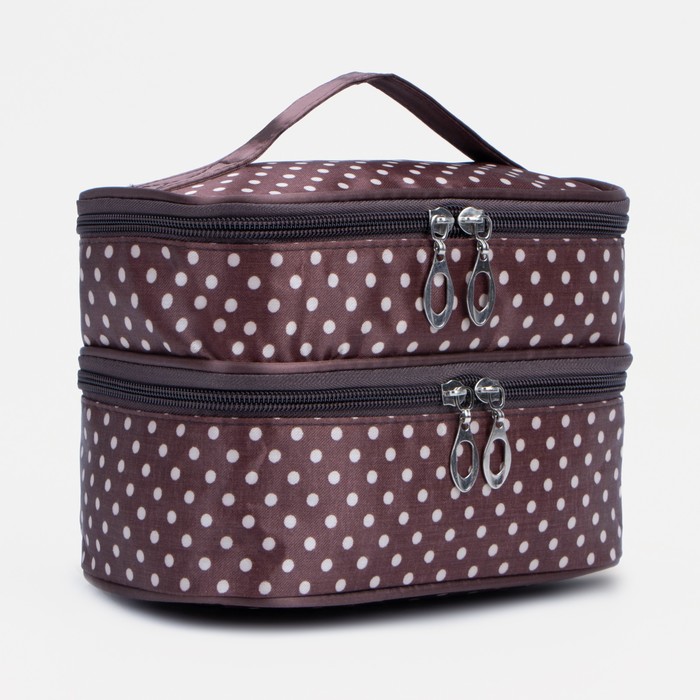 Косметичка на молнии, с зеркалом, цвет коричневый/бежевый
Косметичка на молнии, с зеркалом, цвет коричневый/бежевый