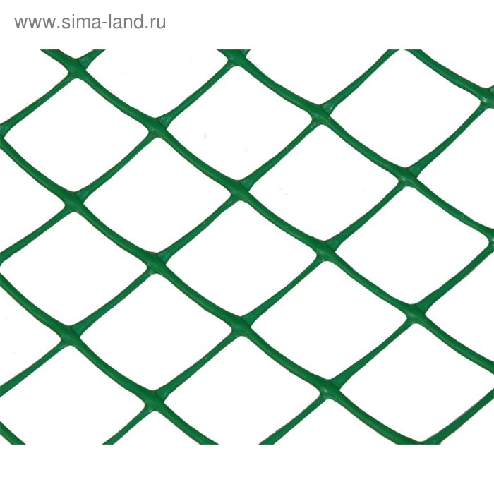 фото Сетка садовая, 1,2 × 10 м, размер ячейки 35 × 35 мм, зелёная протэкт
