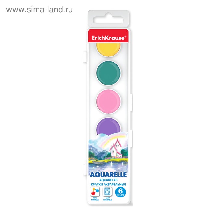 Акварель 6 цветов ErichKrause Pearl, жемчужная, в пластиковой коробке, европодвес, без кисти
Акварель 6 цветов ErichKrause Pearl, жемчужная, в пластиковой коробке, европодвес, без кисти