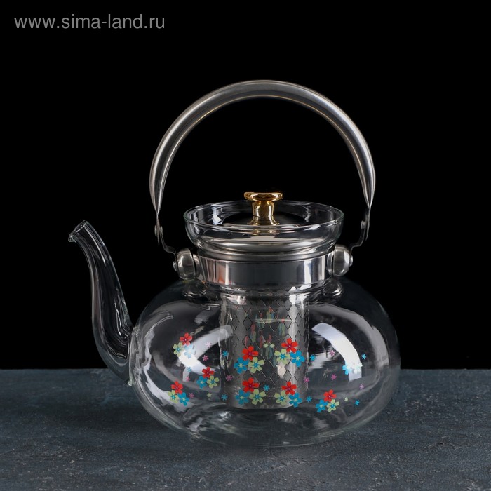 Чайник стеклянный заварочный «Весна», 1,4 л, 20,5×17×14,5 см, металлическое сито
Чайник стеклянный заварочный «Весна», 1,4 л, 20,5×17×14,5 см, металлическое сито