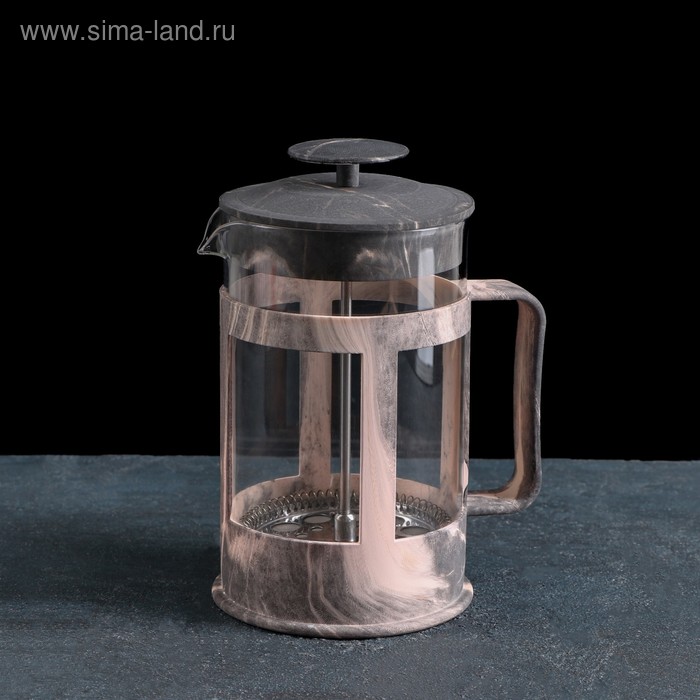 Френч-пресс «Мрамор», 800 мл, цвет серый
Френч-пресс «Мрамор», 800 мл, цвет серый