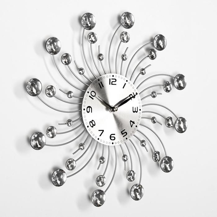 фото Часы настенные, серия: ажур, "каллифея", плавный ход, 33 х 33 см, d-13 см