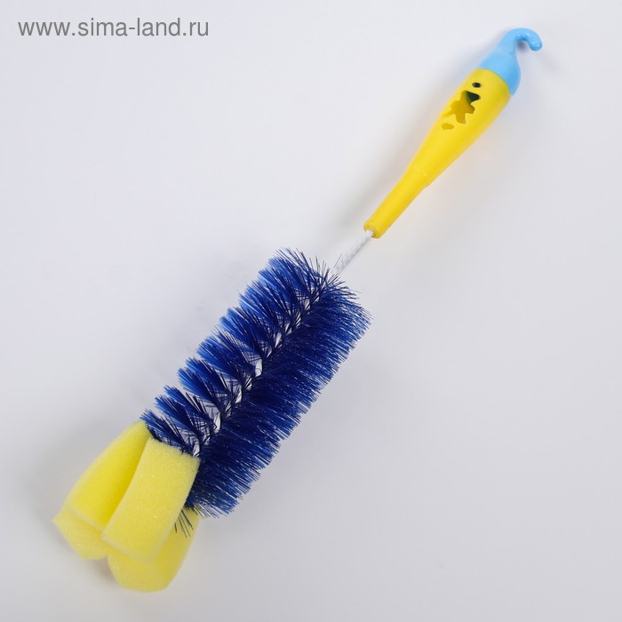 Ёршик по уходу за детскими бутылочками, цвет синий/желтый
Ёршик по уходу за детскими бутылочками, цвет синий/желтый