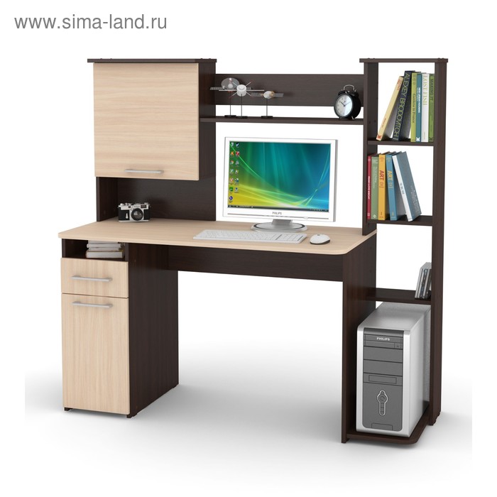 Стол компьютерный Лоредо, венге цаво/дуб молочный
Стол компьютерный Лоредо, венге цаво/дуб молочный