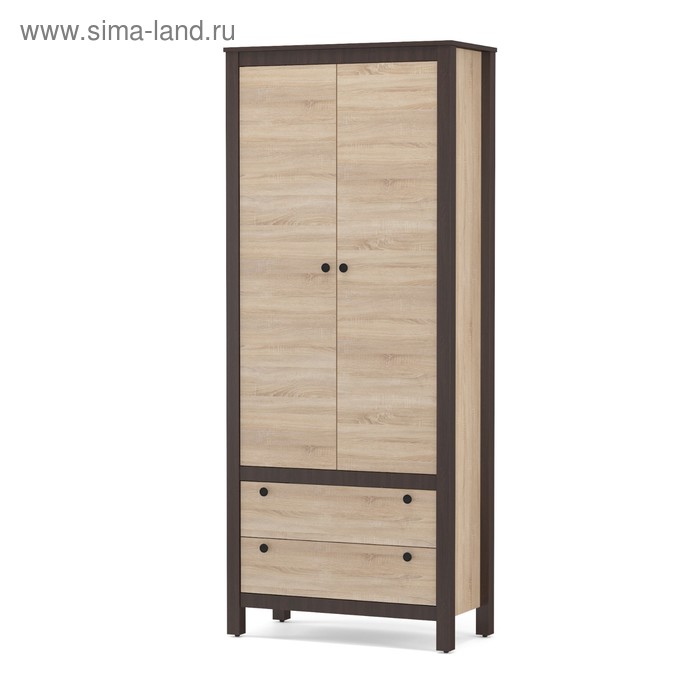 Шкаф 2х дверный Сканди, 868х420х2076, Дуб сонома/Венге
Шкаф 2х дверный Сканди, 868х420х2076, Дуб сонома/Венге