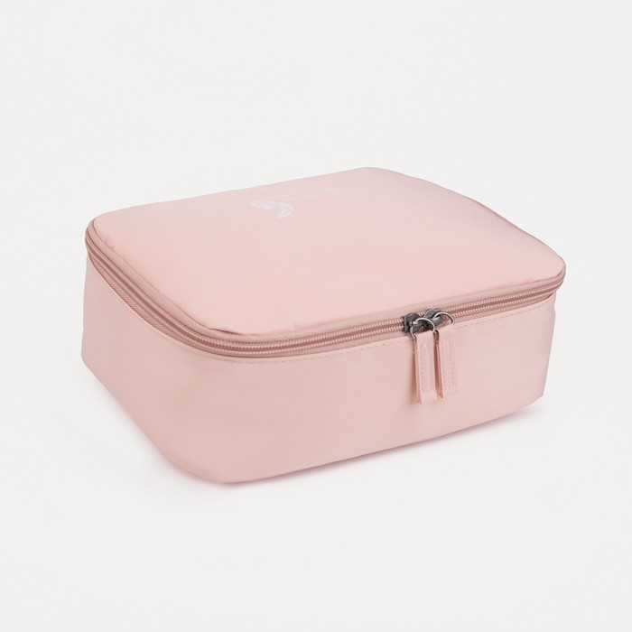 фото Косметичка дорожная, отдел на молнии, цвет розовый
