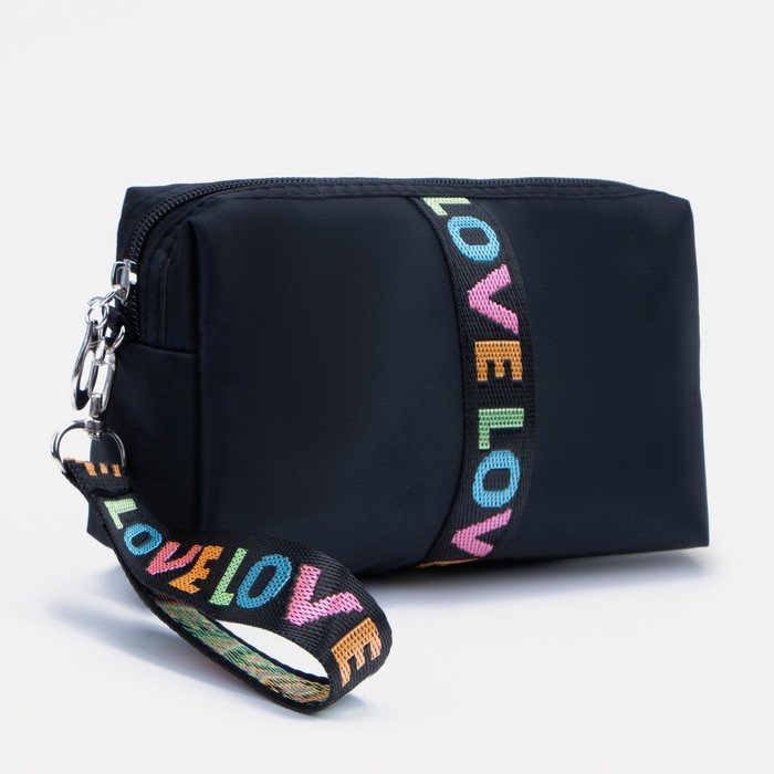 Косметичка на молнии, цвет чёрный
Косметичка на молнии, цвет чёрный