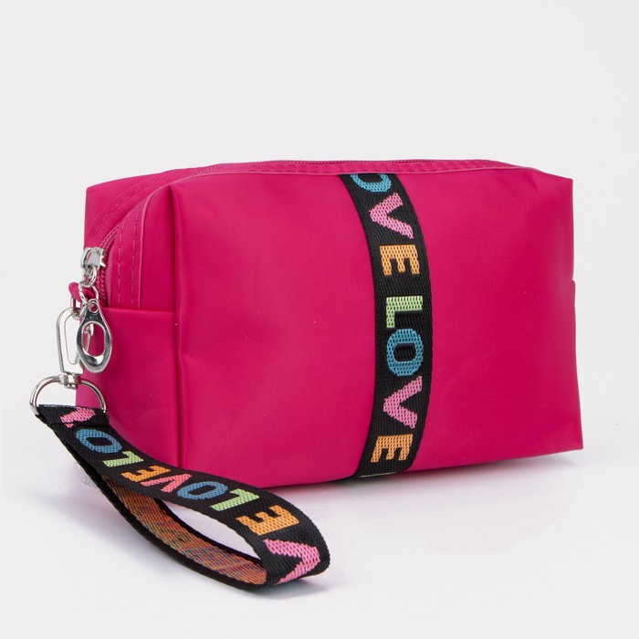 Косметичка на молнии, цвет малиновый
Косметичка на молнии, цвет малиновый