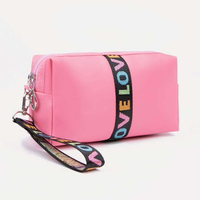 Косметичка на молнии, цвет розовый
Косметичка на молнии, цвет розовый